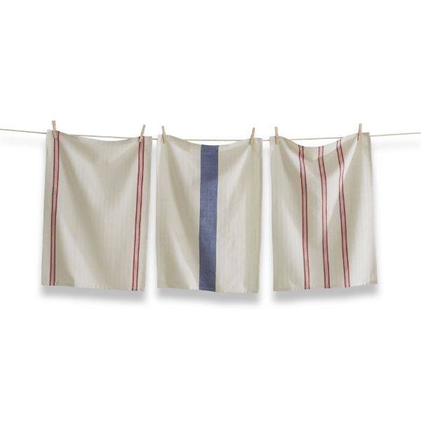 Americana Stripe Dish Towel Set  TAG   