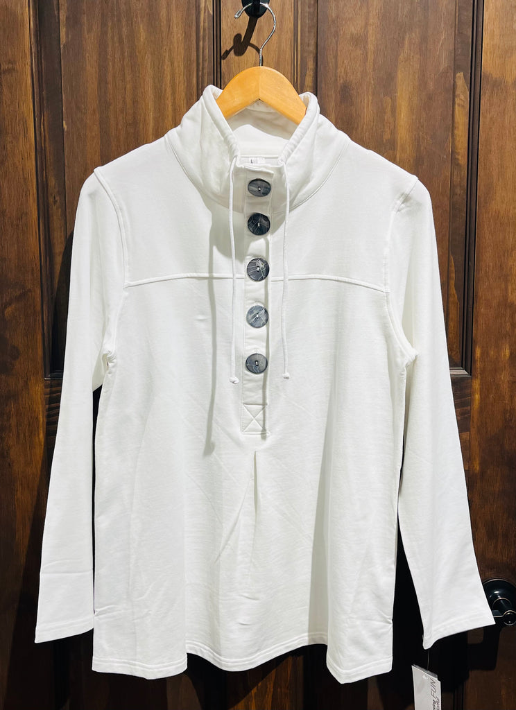 5-Button Top Shirts Lulu B XS White  