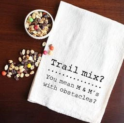 Trail Mix Tea Towel  Ellembee Gift   