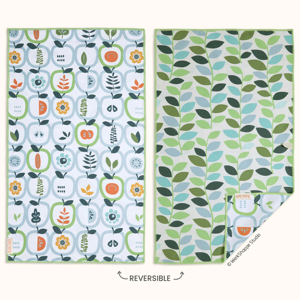 Apple Stems Kitchen Towel  Werkshoppe   