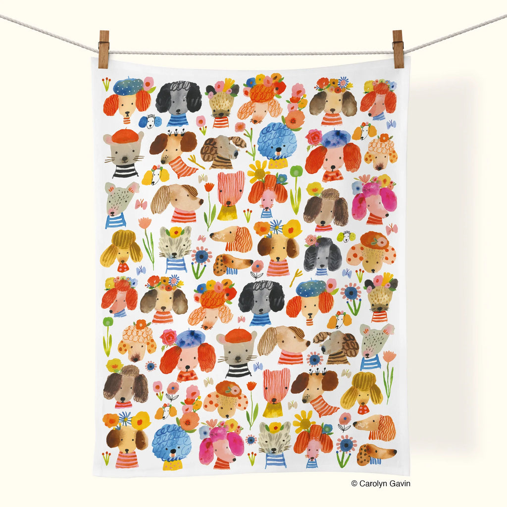 Dog Eared Tea Towel  Werkshoppe   