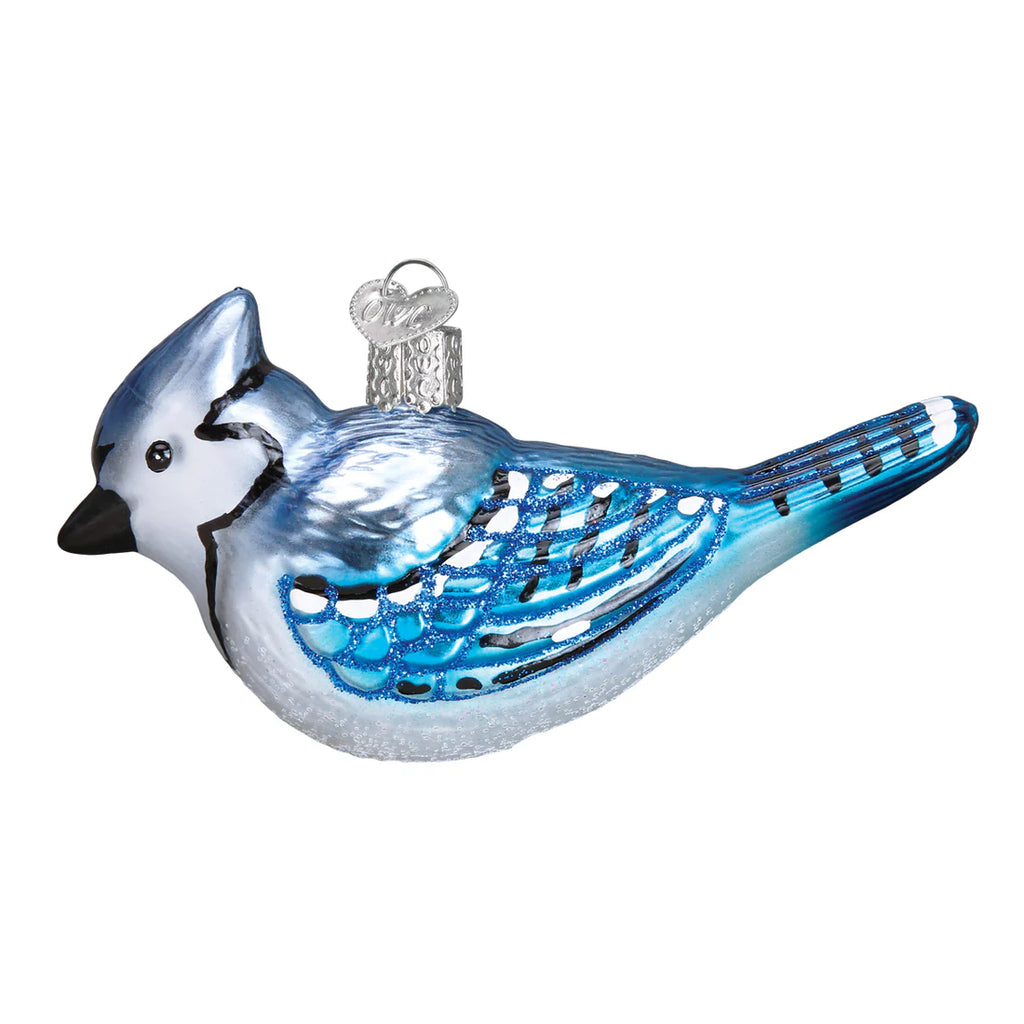 Bright Blue Jay Ornament  Old World Christmas   