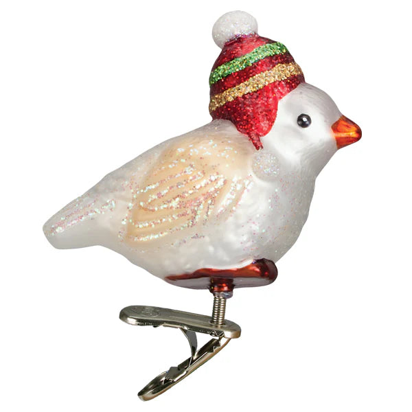 Red Hat Snowbird Ornament  Old World Christmas   