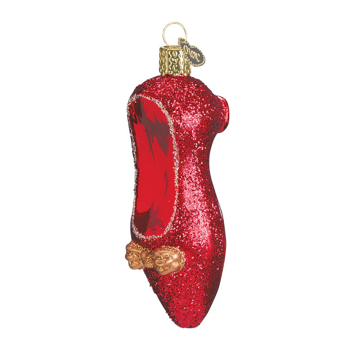 Red Slipper Ornament  Old World Christmas   