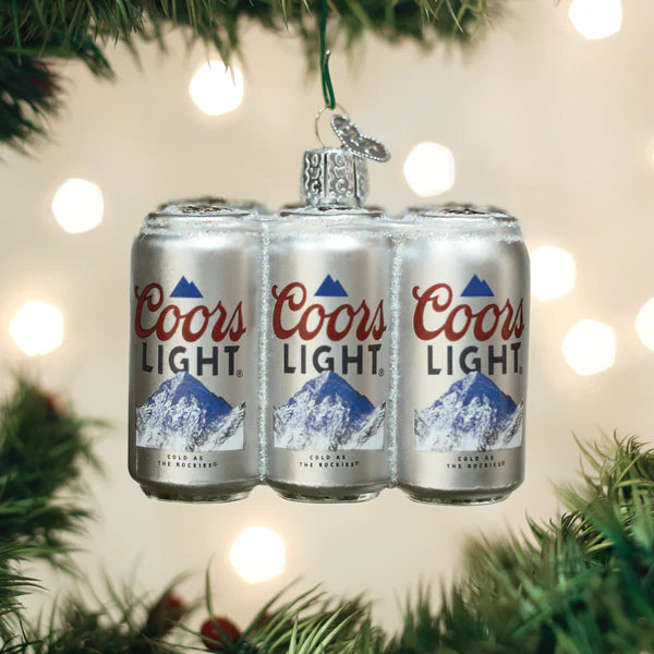 Coors Light Six Pack Ornament  Old World Christmas   