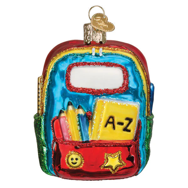 First Day Of School Glass Ornament  Old World Christmas   