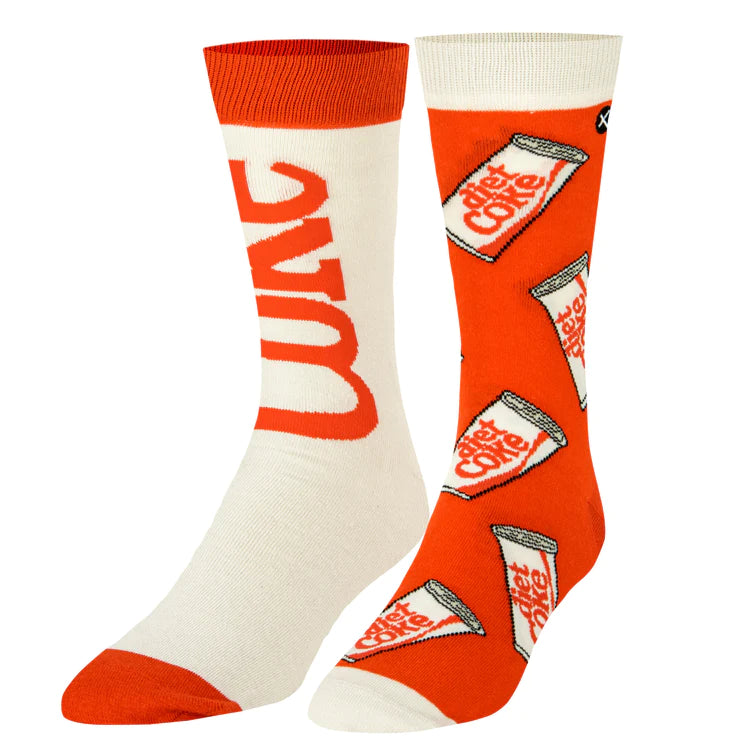 Soda Pop Socks  Cool Sox Diet Coke Split Mens Crew  