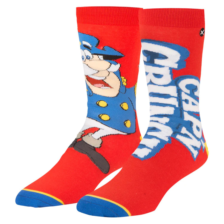 Treats Themed Socks  Cool Sox Capn Crunch Split Mens  