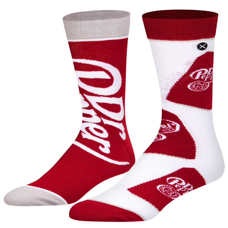 Soda Pop Socks  Cool Sox Dr Pepper Split Mens  