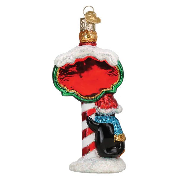 North Pole Glass Ornament  Old World Christmas   