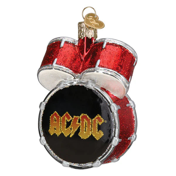 AC/DC Drum Set Ornament  Old World Christmas   