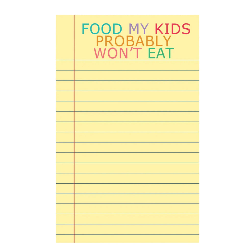 Things My Kids Won't Eat Notepad  Aspen Lane   