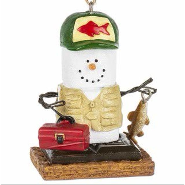 S'mores Ornaments  Ganz Fisherman  