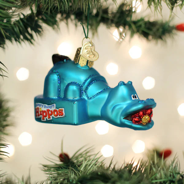 Hungry Hungry Hippos Ornament  Old World Christmas   