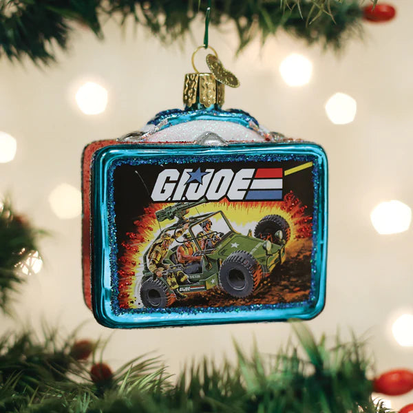 G.I. Joe Lunchbox Glass Ornament  Old World Christmas   