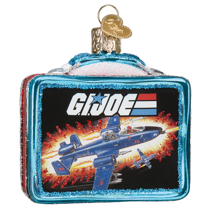 G.I. Joe Lunchbox Glass Ornament  Old World Christmas   