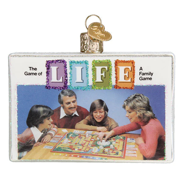 The Game of Life Glass Ornament  Old World Christmas   