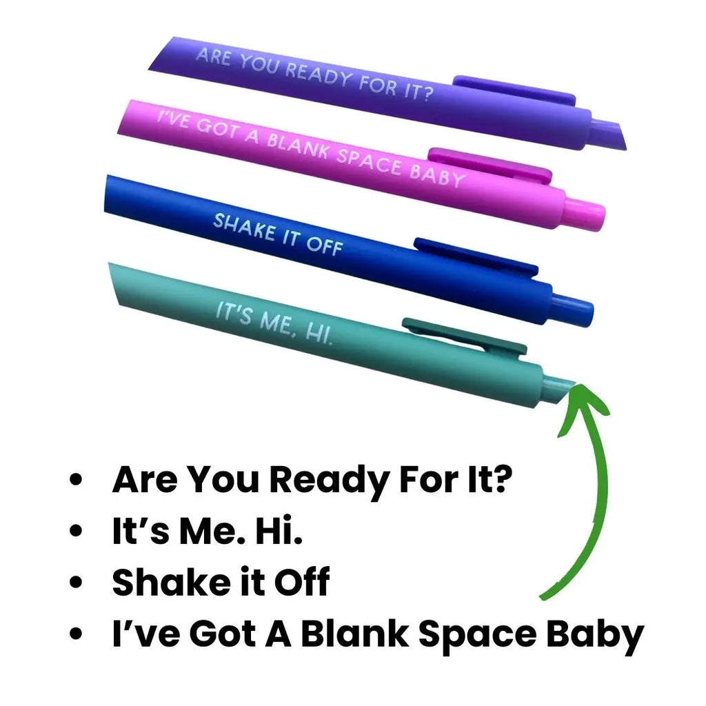 In My Eras Swiftie Pen Set  Aspen Lane   