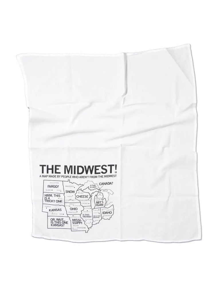 Midwest Map Kitchen Towel  Raygun   