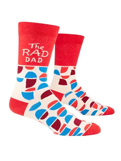 The Rad Dad Men's Socks  Blue Q   