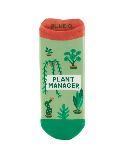 Plant Manager Sneaker Socks  Blue Q   