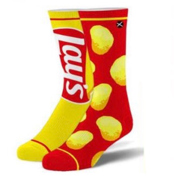 Food Themed Mens Crew Socks  Cool Sox Lays  