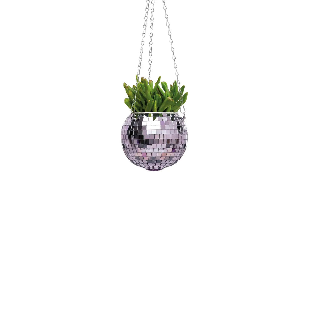 Disco Ball Hanging Planter  Bubblegum Stuff 4"  