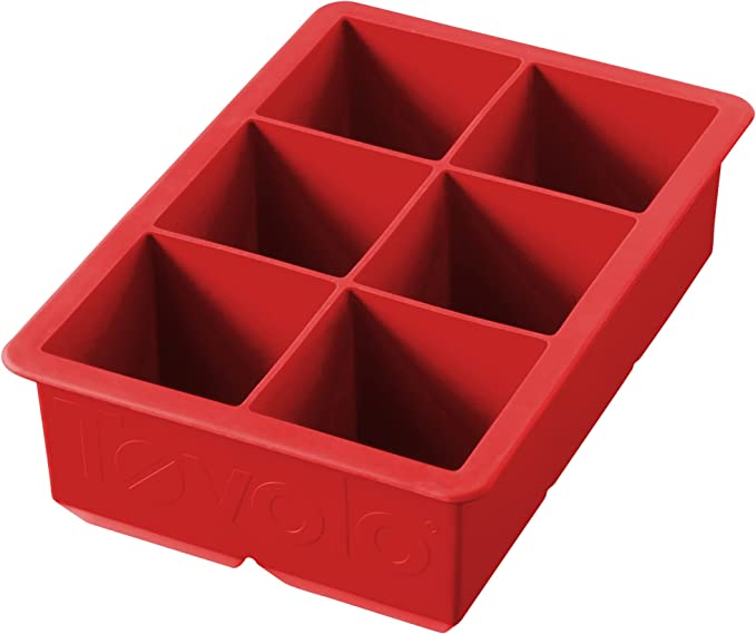 King Cube Ice Tray  Tovolo Candy Apple Red  