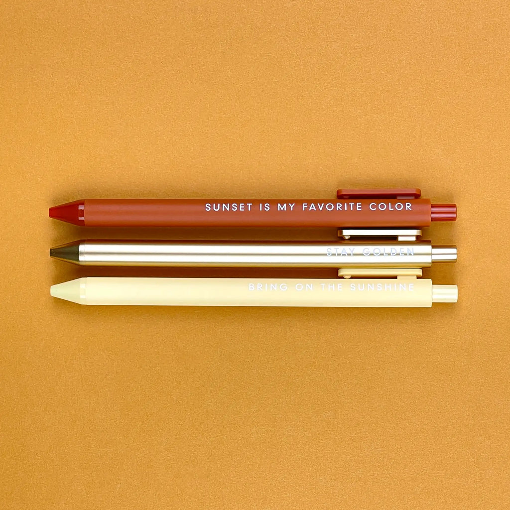 Sunshine Jotter Pen Set  Ruff House Print Shop   