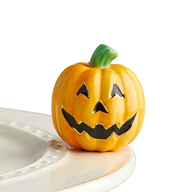 Carved Cutie Jack-O-Lantern Mini Knob  Nora Fleming   