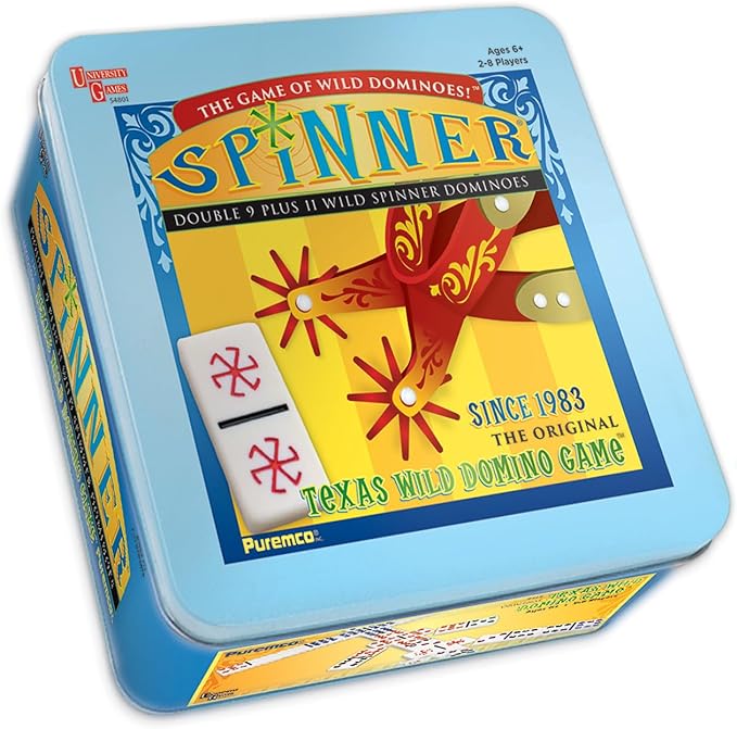 Spinner Double 9 Dominoes  University Games   