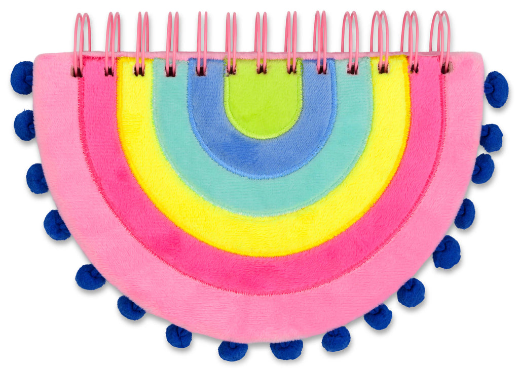 Rainbow Pom Pom Notebook  Iscream   