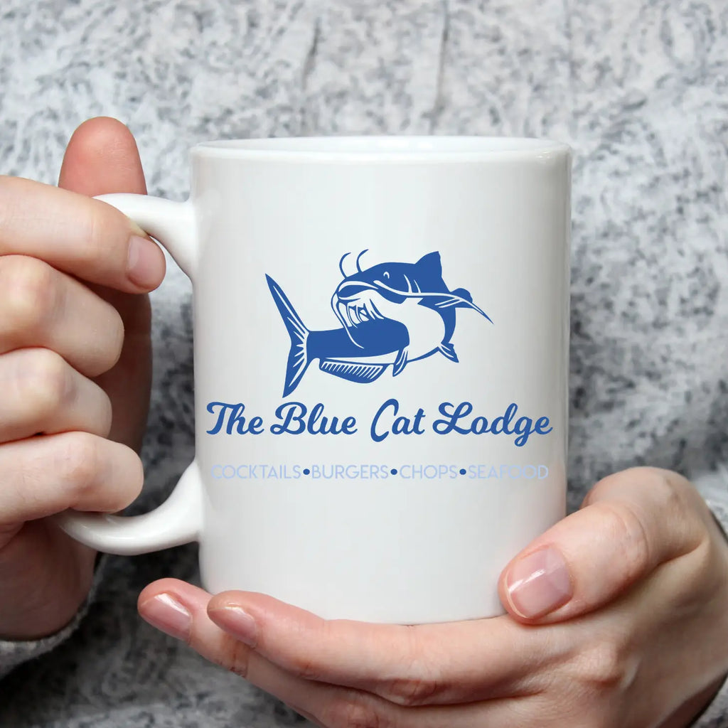 The Blue Cat Lodge Mug  The Gift Shoppe   