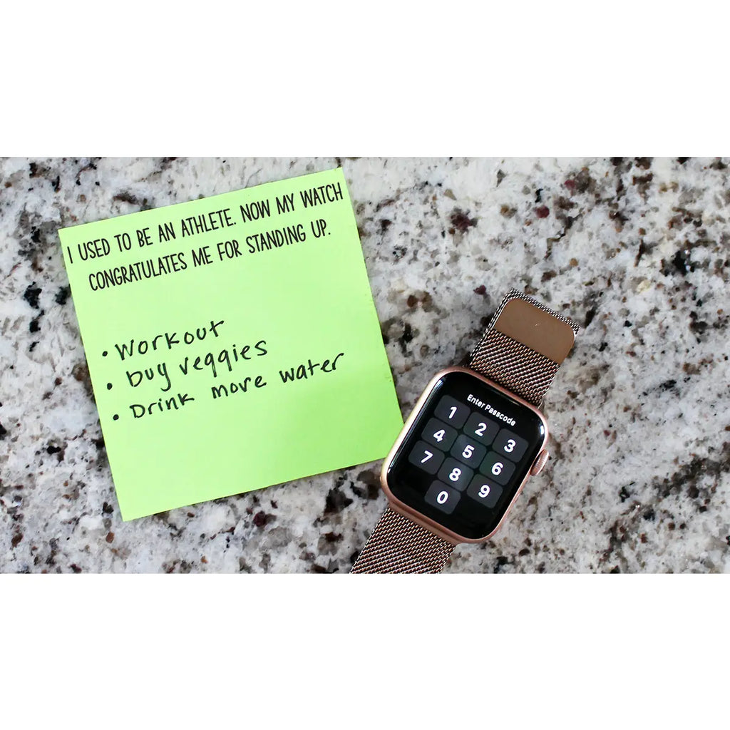 My Watch Congratulates Me Sticky Notes  Ellembee Gift   