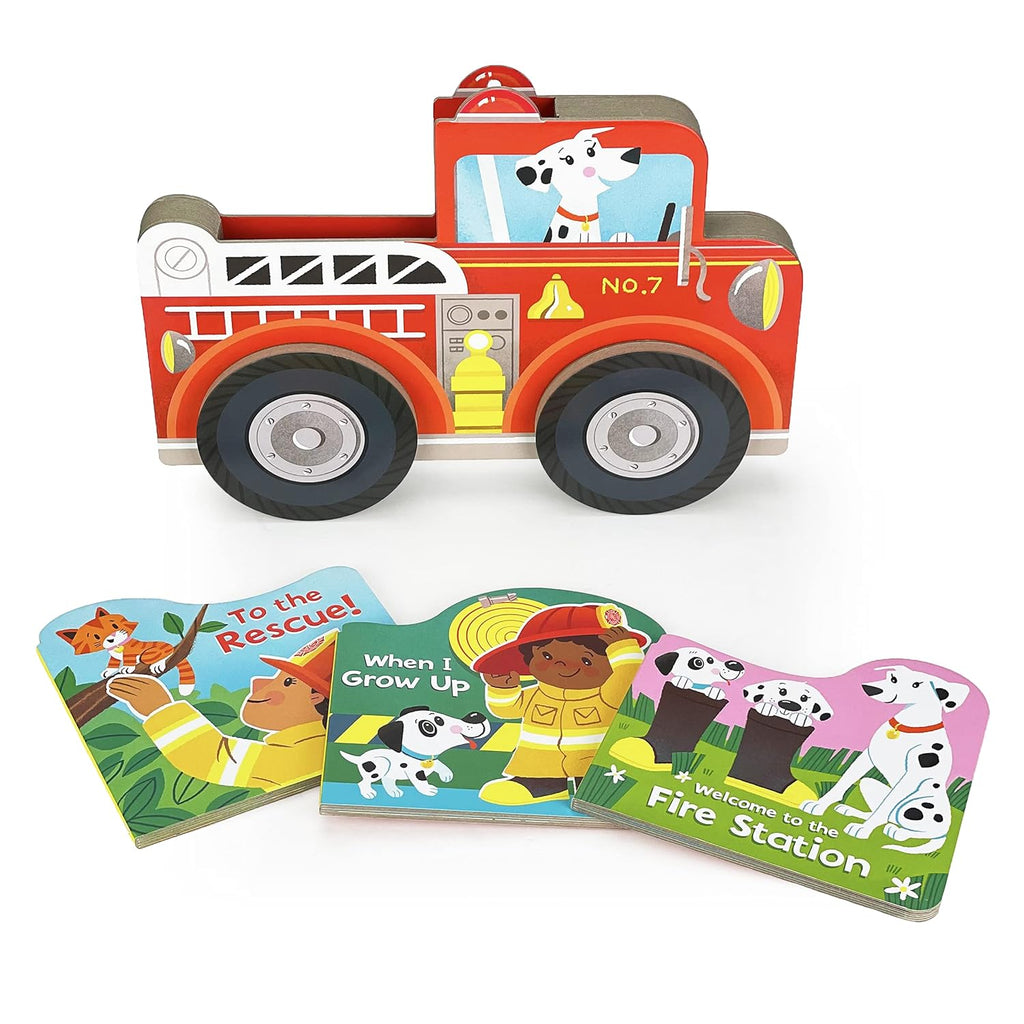 Fire Truck Tales Roll Along Book Set  Cottage Door Press   