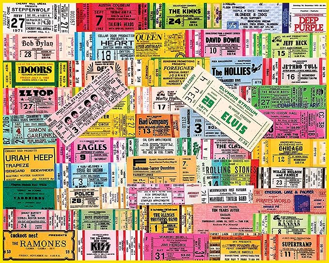 Concert Tickets Puzzle  White Mountain Puzzles   