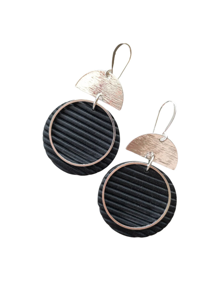 Dana Earrings  Katie White Designs Black  