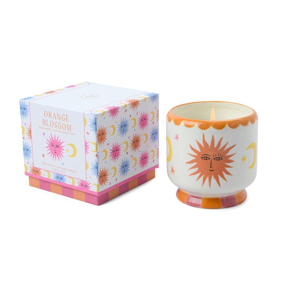 Handpainted "Sun" Ceramic Candle or Boxed Matches  Paddywax   