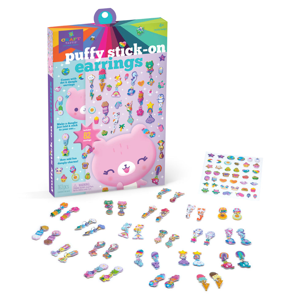 Puffy Stick-On Earrings  Play Monster   