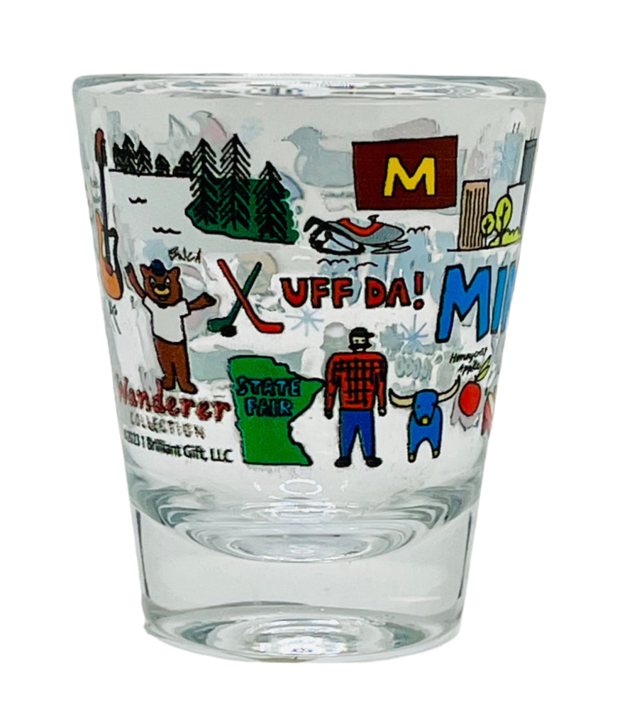 MN Wanderer Shot Glass  1 Brilliant Gift   