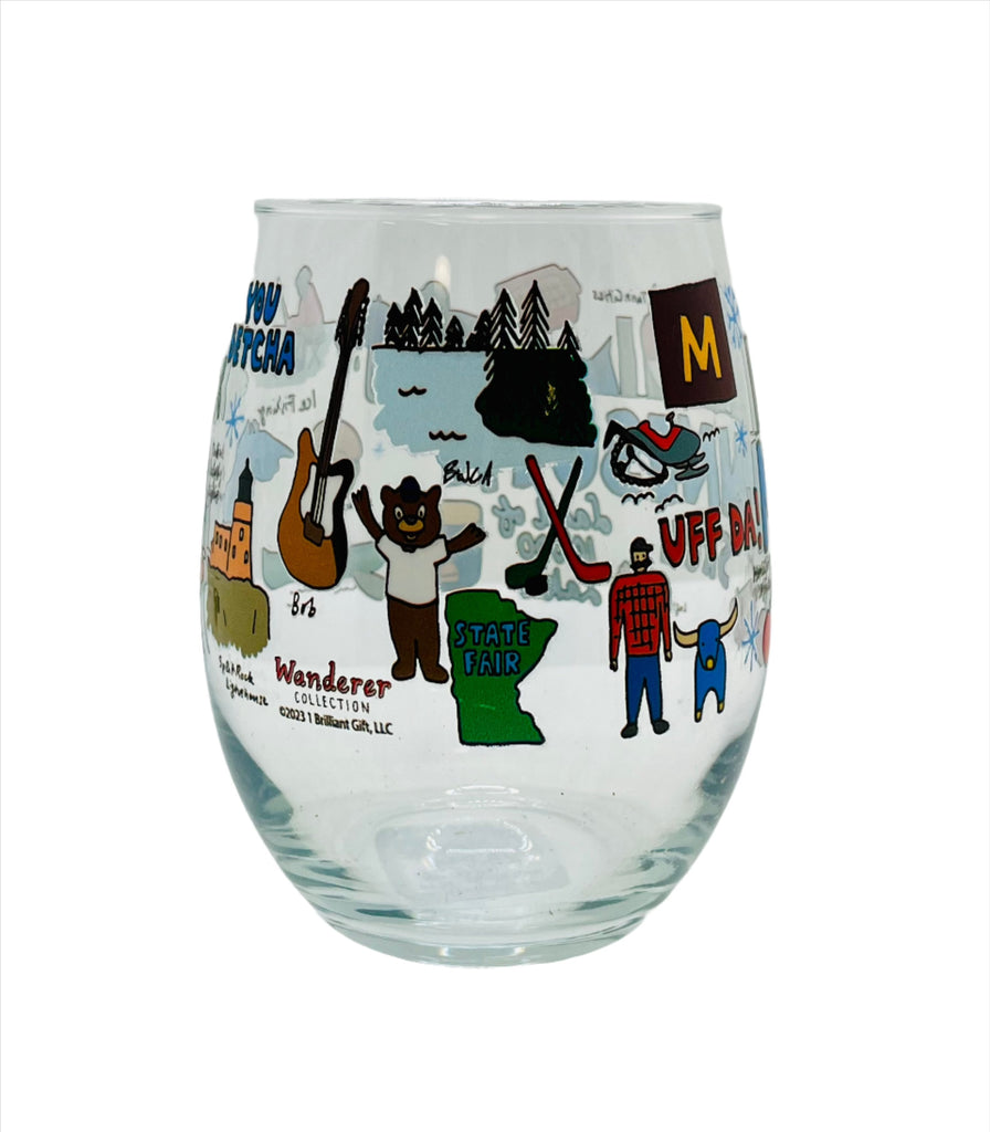 MN Wanderer Wine Glass  1 Brilliant Gift   