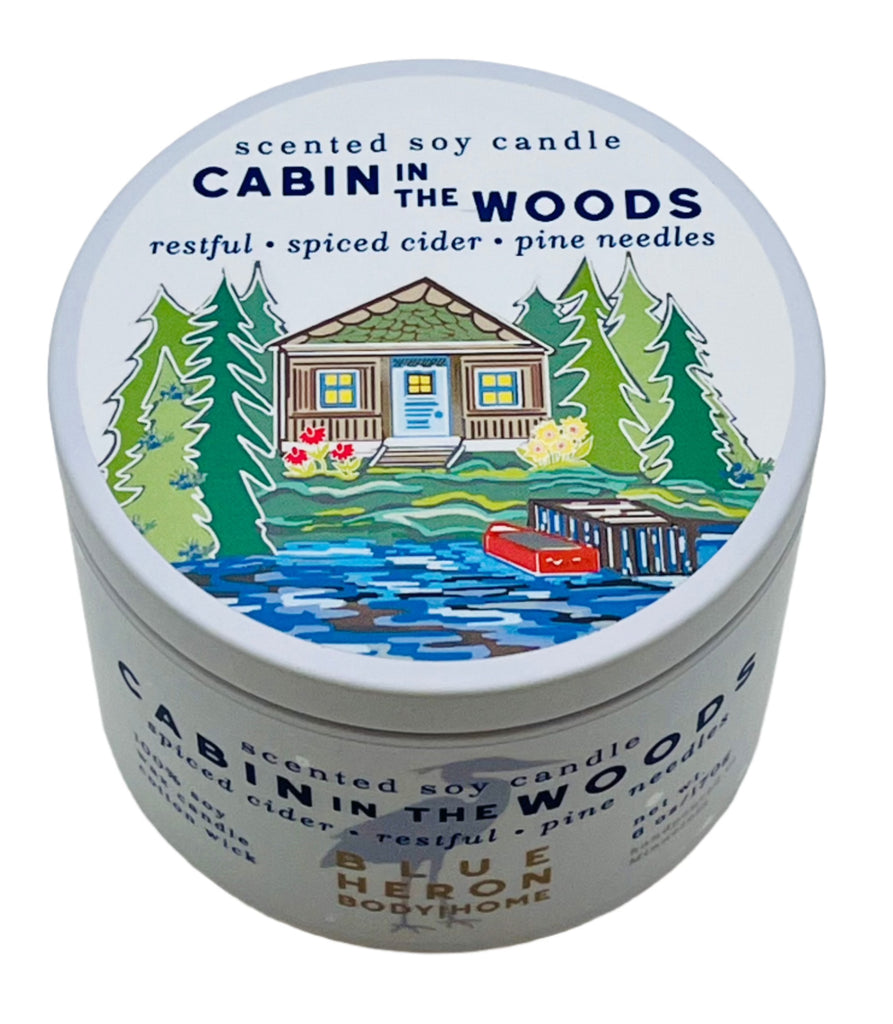 Cabin in the Woods Candle  Blue Heron   