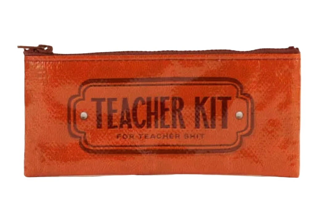 Teacher Kit for Teacher Shit Pencil Case  Blue Q   