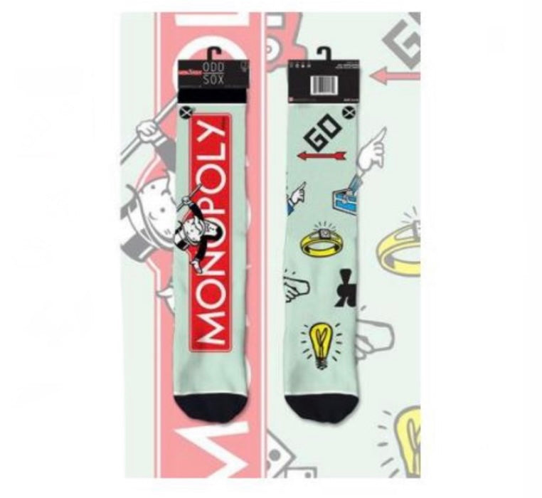 Monopoly Mens Crew Socks  Cool Sox   