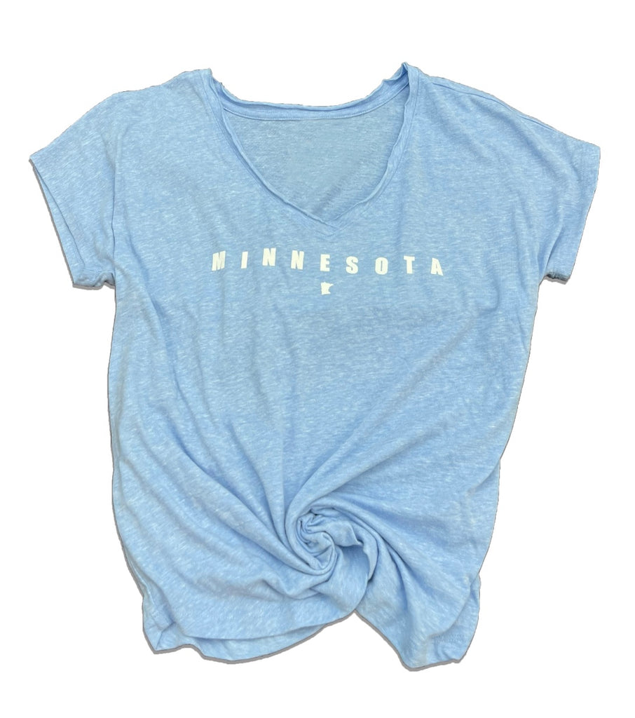 Minnesota V-Neck T-Shirt  Lakeshirts   