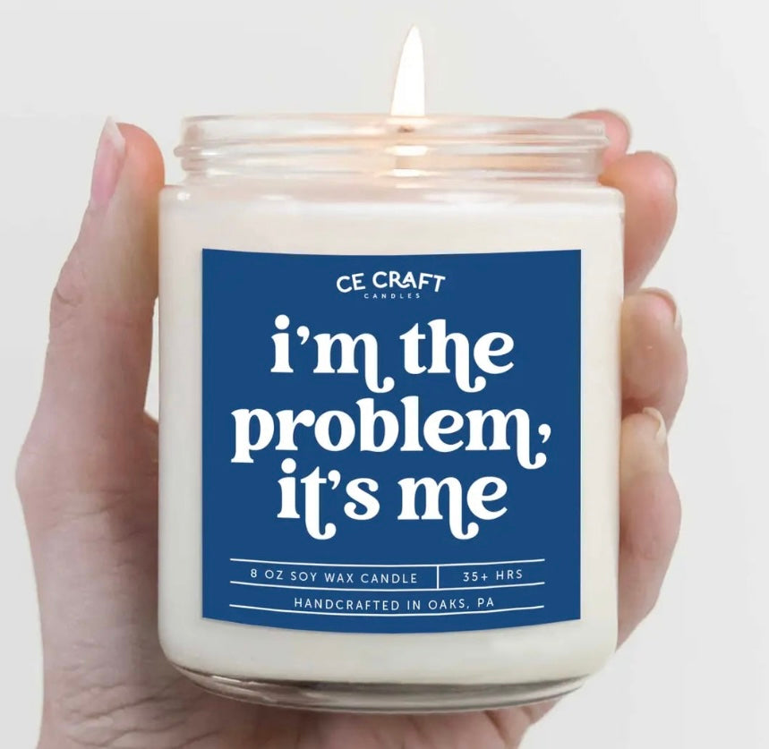 Taylor Swift Themed Candles  CE Craft Co I'm the Problem It's Me  