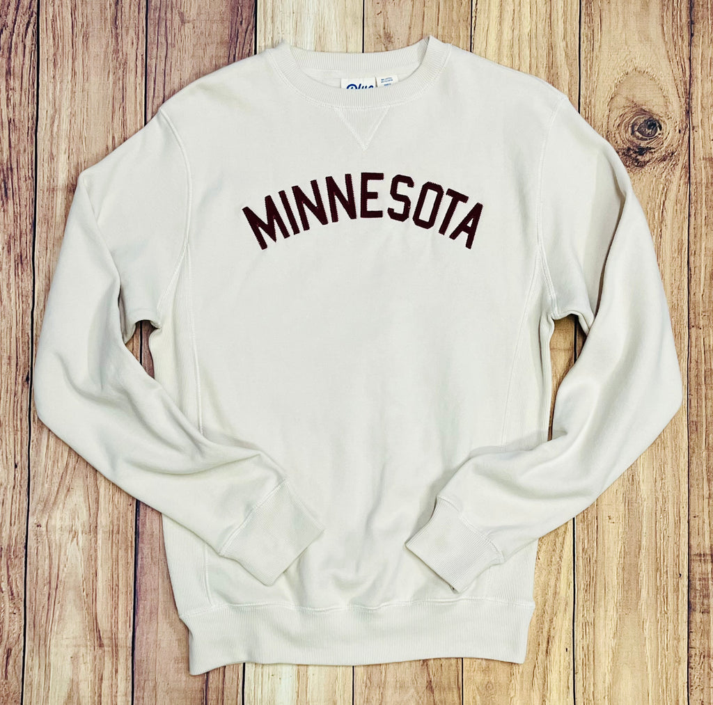 MN Crew Sweatshirt  Lakeshirts Cappuccino S  