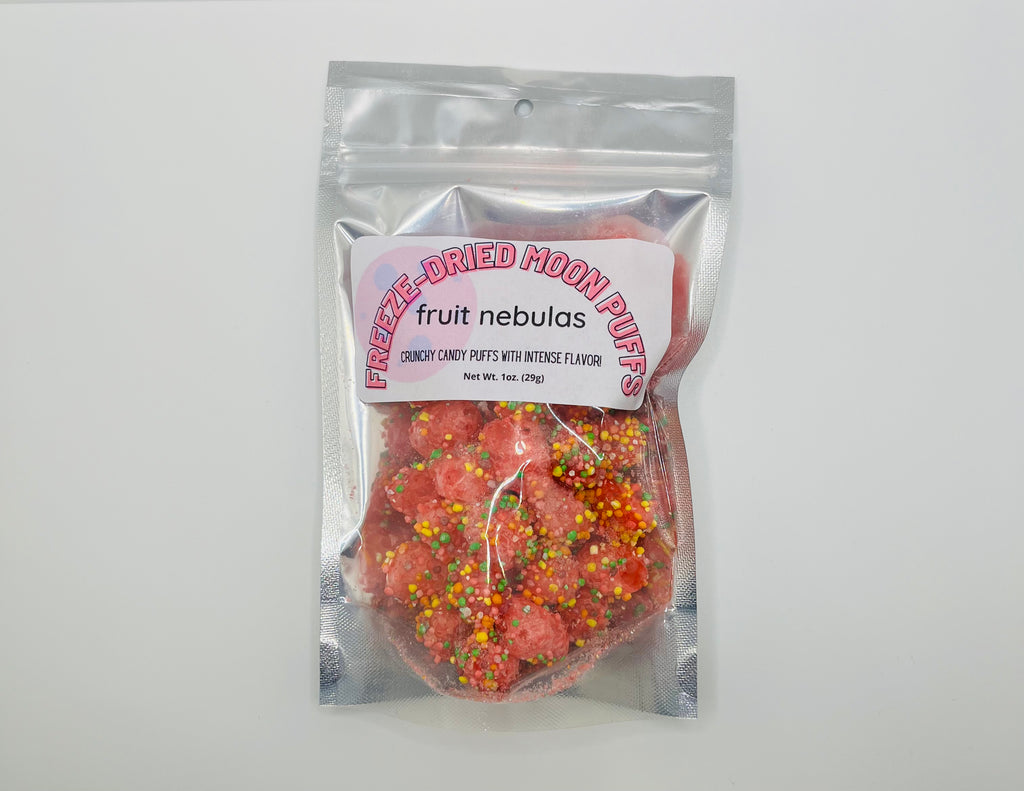 Freeze Dried Candy  Freeze Dried Moon Puffs Nerds Gummy Clusters (Fruit Nebulas)  