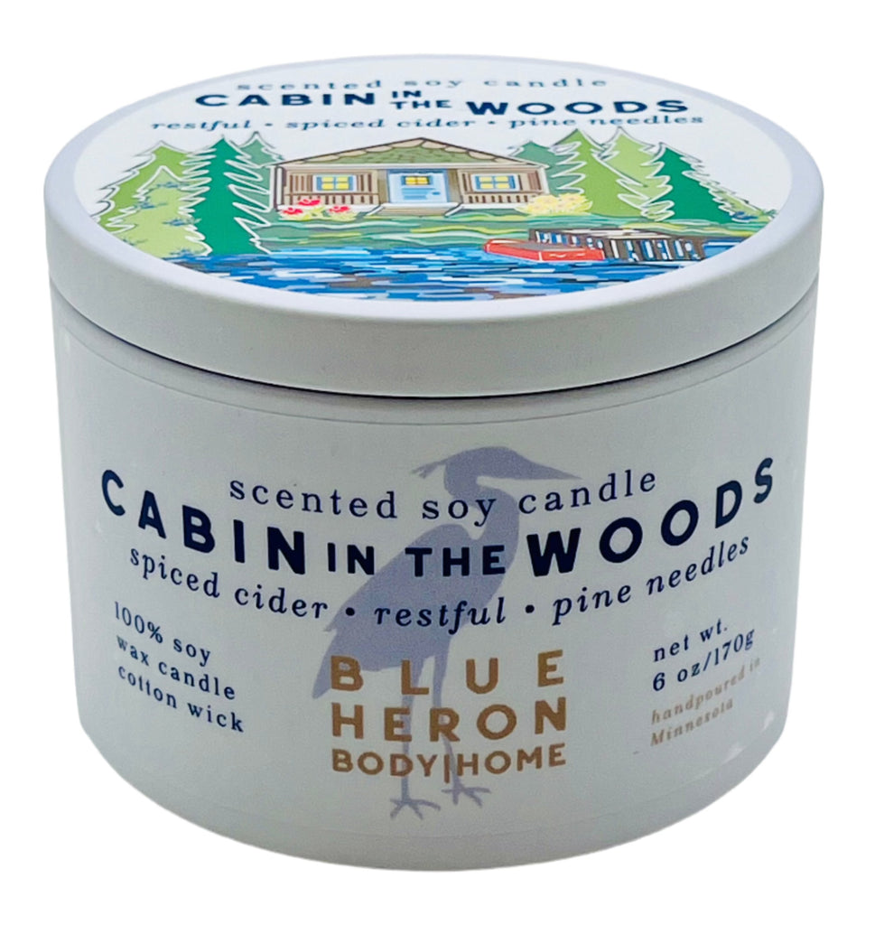 Cabin in the Woods Candle  Blue Heron   