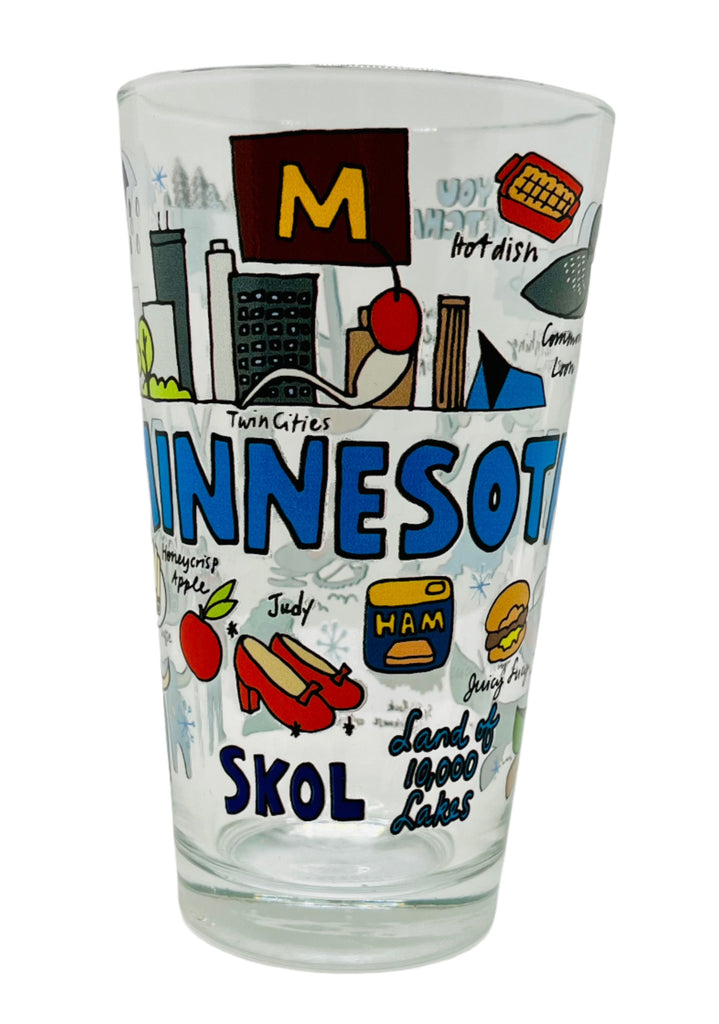 MN Wanderer Pint Glass  1 Brilliant Gift   